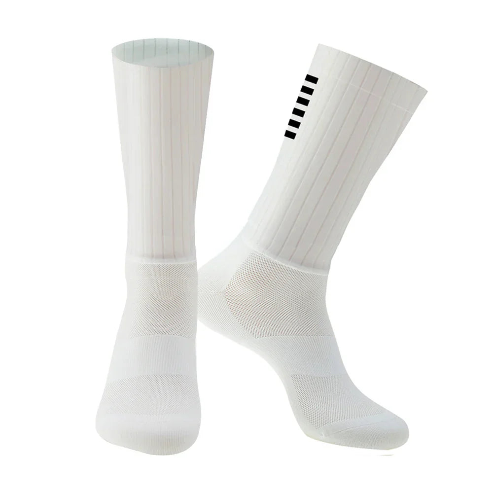 Chaussettes de cyclisme blanches, taille 40-45