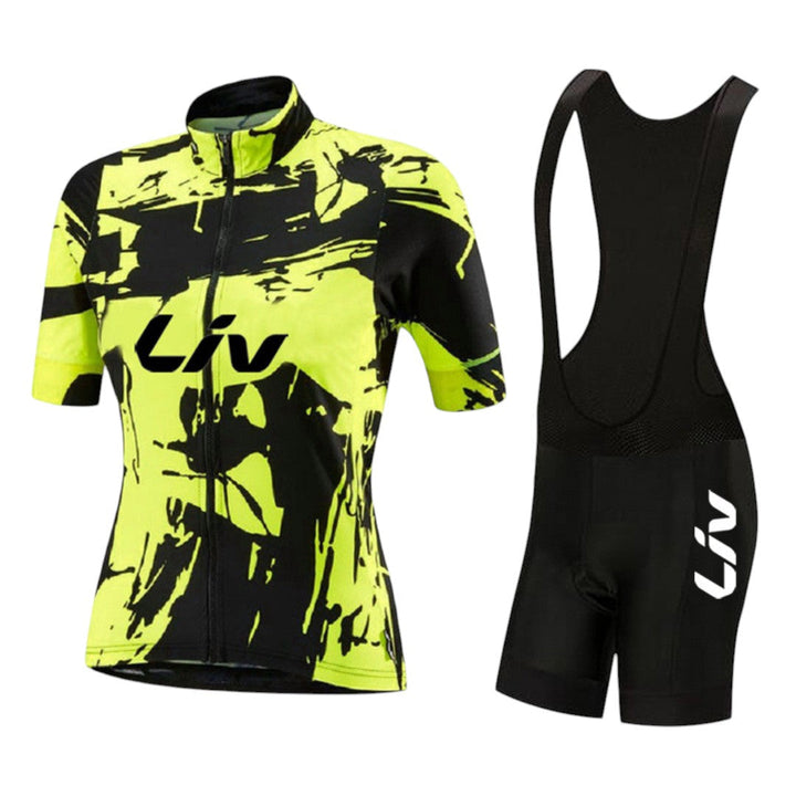 Ensemble de cyclisme longue manche élégant pour dames