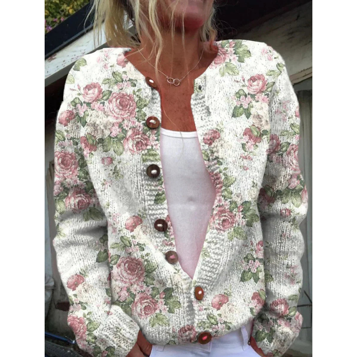 Stride™ – elegant kofta med blommönster