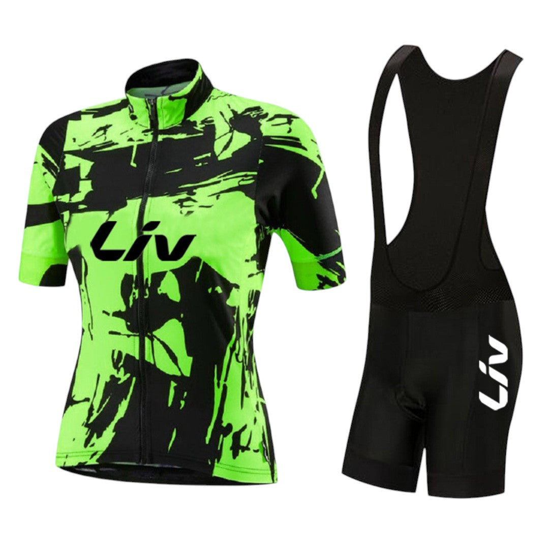 Ensemble de cyclisme longue manche élégant pour dames