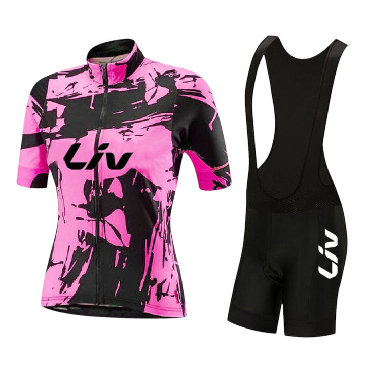 Ensemble de cyclisme longue manche élégant pour dames