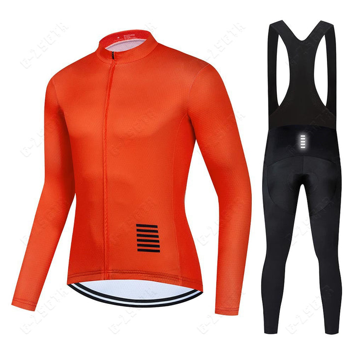 Ensemble de cyclisme professionnel à manches longues
