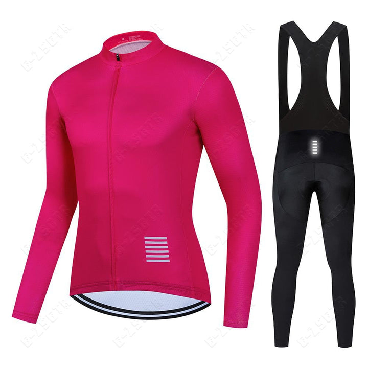 Ensemble de cyclisme professionnel à manches longues