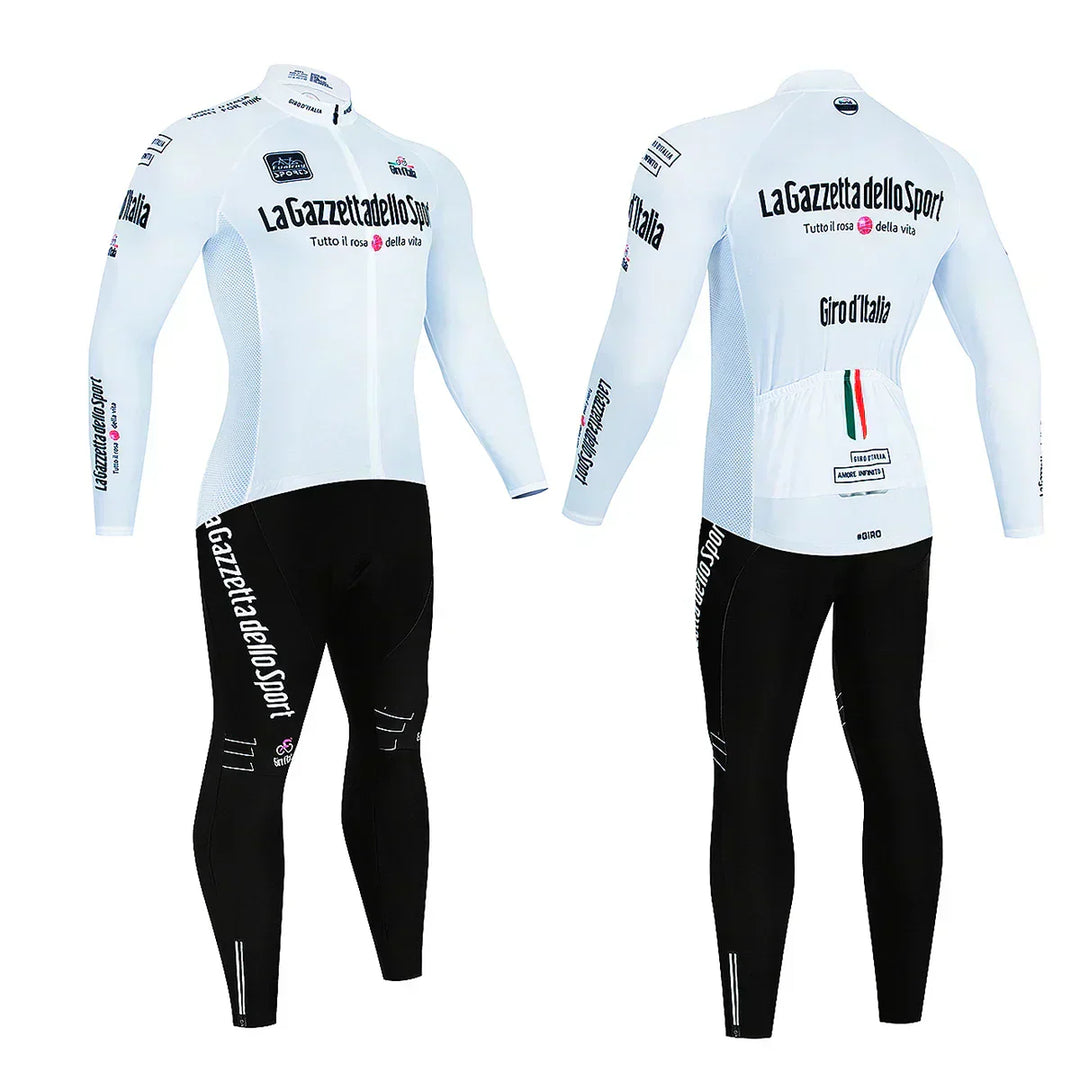 Tenue de cyclisme professionnelle avec manches longues