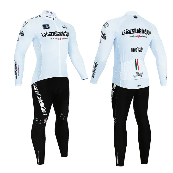 Tenue de cyclisme professionnelle avec manches longues
